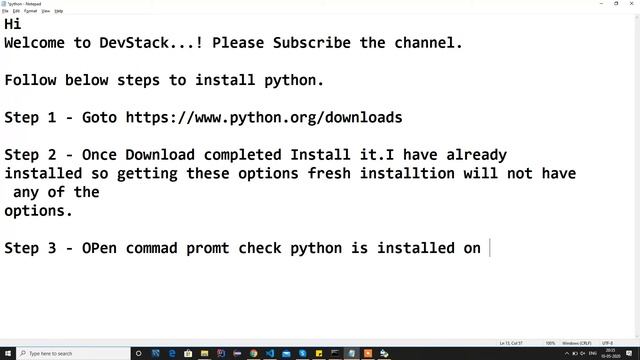 Python Setup for beginners. смотреть онлайн