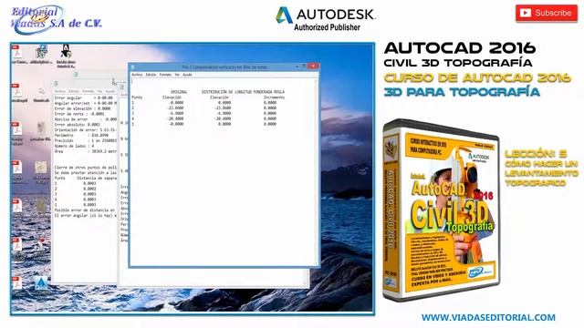 AutoCAD Civil 3D 2016 Curso Completo | Tutorial Topografía | Lección 5 смотреть онлайн