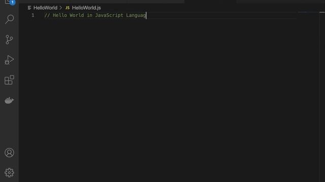Hello World in JavaScript Language смотреть онлайн