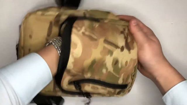 Видео обзор: Сумка-мессенджер из ткани модель №1828. Цвет: камуфляж смотреть онлайн