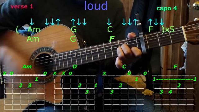 loud R5 guitar chords смотреть онлайн