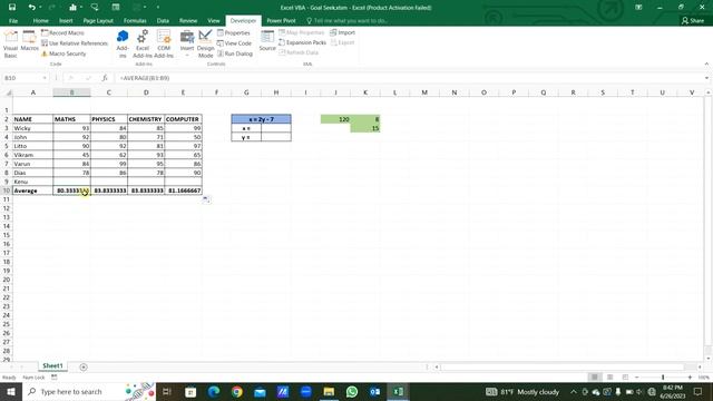 Excel VBA | Goal Seek смотреть онлайн