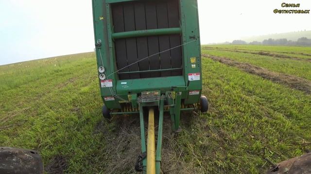 Тестируем пресс. Много поломок. Сенокос// Семья Фетистовых смотреть онлайн