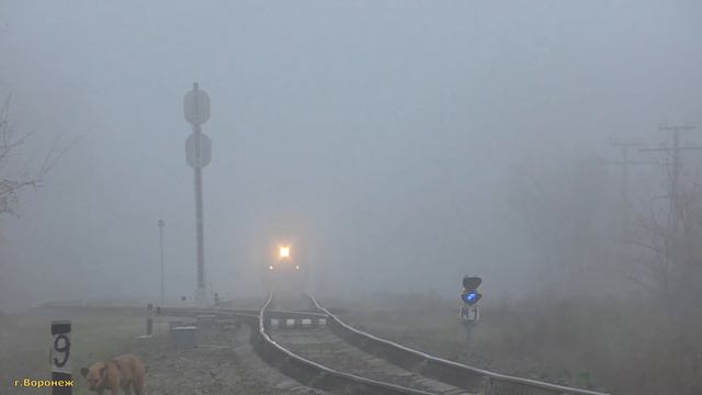 Тепловоз ТЭП70-0554 с поездом №109В Москва — Анапа смотреть онлайн