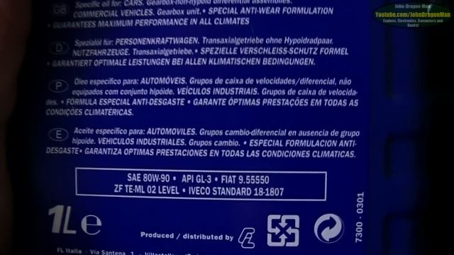 Fiat Panda 4x4 Gearbox Oil and Differential Oil ZC90 ZC 90 смотреть онлайн