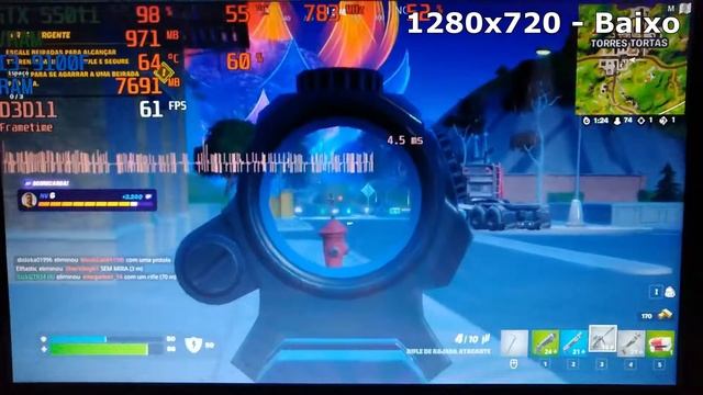 Teste GTX 550ti FORTNITE | Será que RODOU? | Placa de vídeo de 1gb | 2022 смотреть онлайн