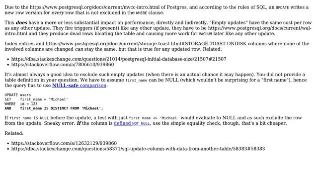 Databases: Does updating a row with the same value actually update the row? (4 Solutions!!) смотреть онлайн