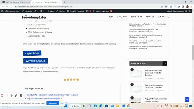 Top 7 Free Bootstrap 5 Admin Dashboard Templates 2023 смотреть онлайн