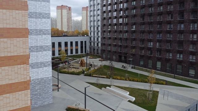 Видео строительства ЖК "Оранж Парк" от 19 октября 2021 г. смотреть онлайн