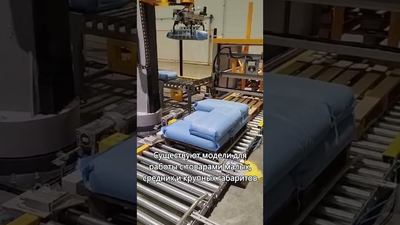 Что такое паллетайзер? #machine #производство #технологии #howdoesitwork #packaging #упаковка смотреть онлайн