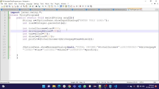 Trolly Load Program in Java || Transport program in java смотреть онлайн
