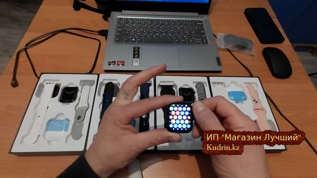 Обзор наборов смарт часы наушники 2 ремешка Smart Watch 8 Pro max смотреть онлайн