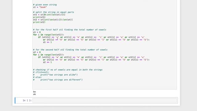 Determine if String Halves Are Alike Solution leetcode challenge in python смотреть онлайн