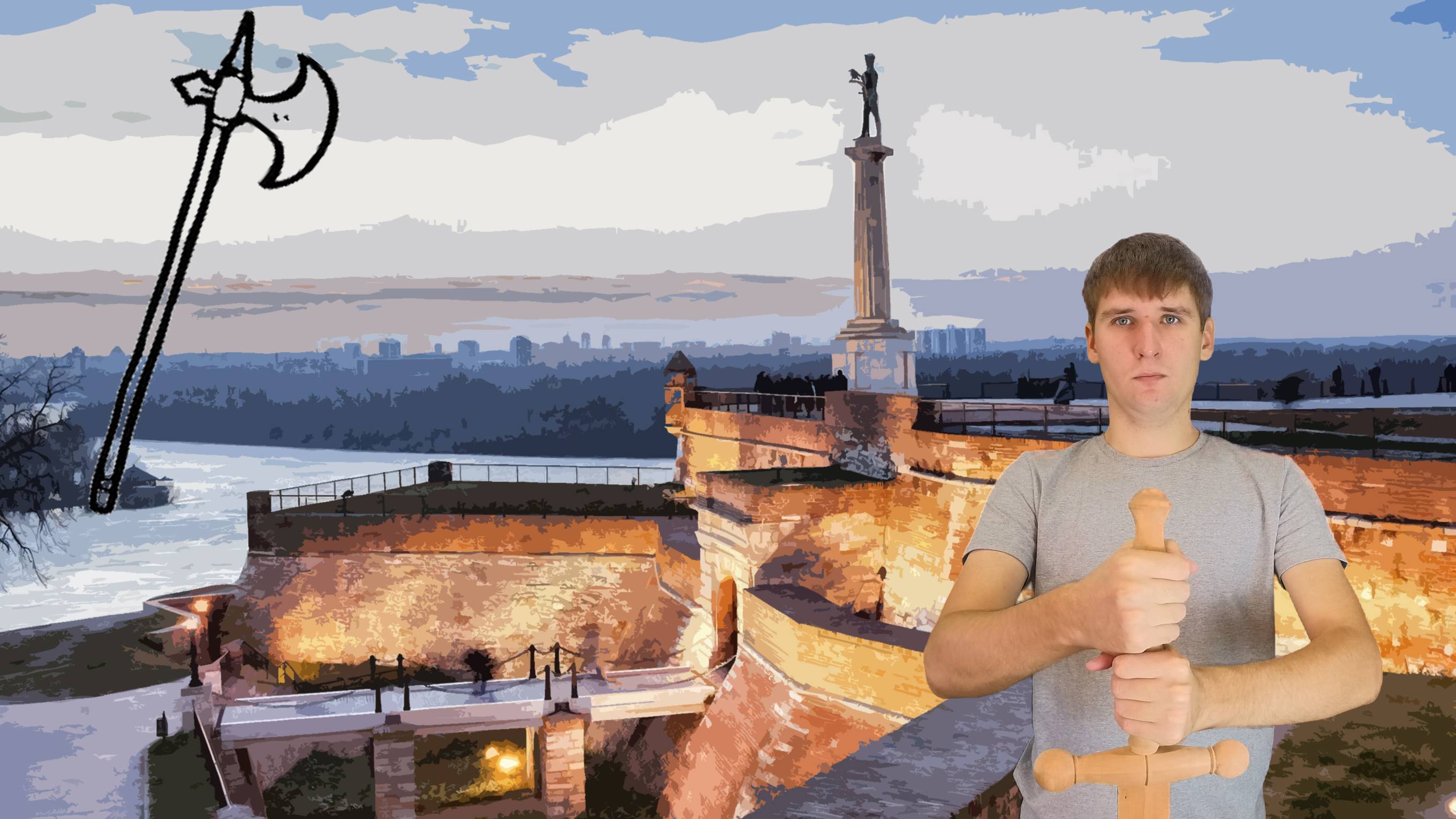 Белградская крепость - прогулка по крепости в Белграде смотреть онлайн