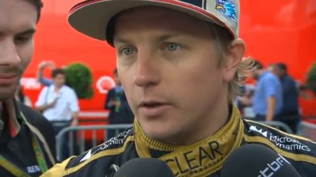 Kimi Raikkonen Post Race Interview BBC Spa 2012 смотреть онлайн