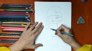 Как нарисовать смурфика. Онлайн-школа рисования «Малевашки»