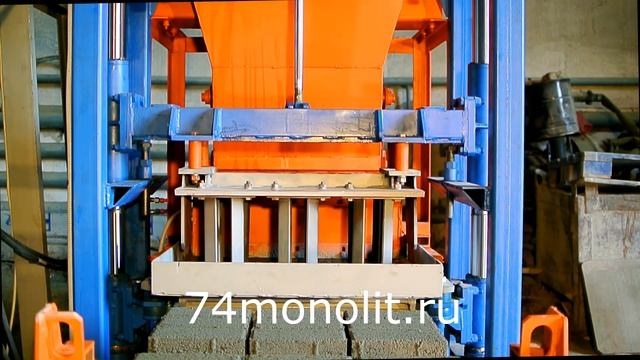 Малогабаритный вибропресс, способен одновременно формовать 3 стеновых камня, 3 поребрика, 1 бордюр смотреть онлайн