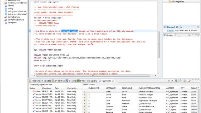 CREATE VIEW SQL IN TAMIL DEMO смотреть онлайн