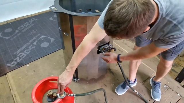 Газовая печь для казана SMAGA. смотреть онлайн