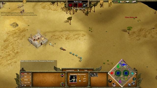 Age of Mythology Extended Edition | The Egyptians Against the Greeks | 3 vs 3 Skirmish Gameplay смотреть онлайн