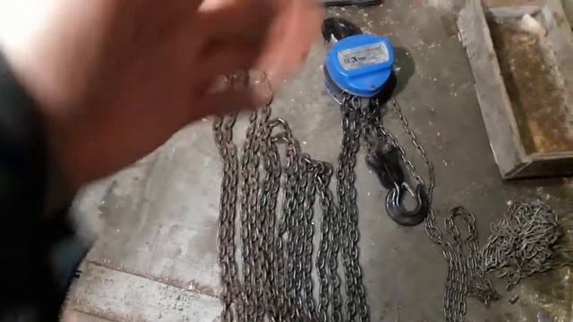 Таль цепная, 3 тонны, подьем груза на 6 метров смотреть онлайн