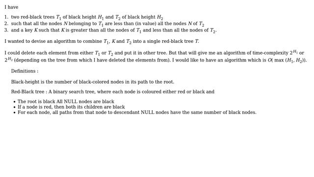 Joining two red-black trees (2 Solutions!!) смотреть онлайн