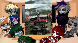 Tfp react to Optimus prime / bayverse + others / credit in video
