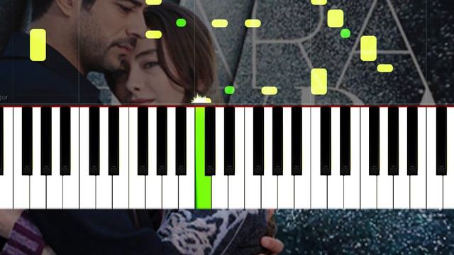 Kara Sevda - Черная любовь - Tatlı Günler - Slow Easy Piano Tutorial смотреть онлайн