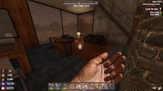 7 Days To Die - Clearing Jeffelon Zuckergate's Estate - Insane Diff