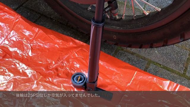 クロスカブのタイヤに自転車の空気入れを使って空気を入れてみた смотреть онлайн