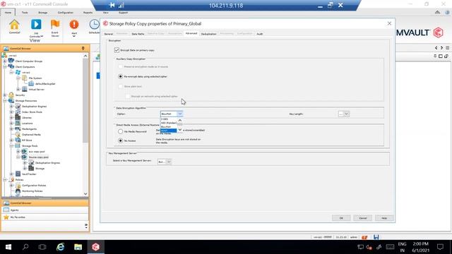 Commvault encryption explained || How to Enable encryption? || Encryption option explained || смотреть онлайн
