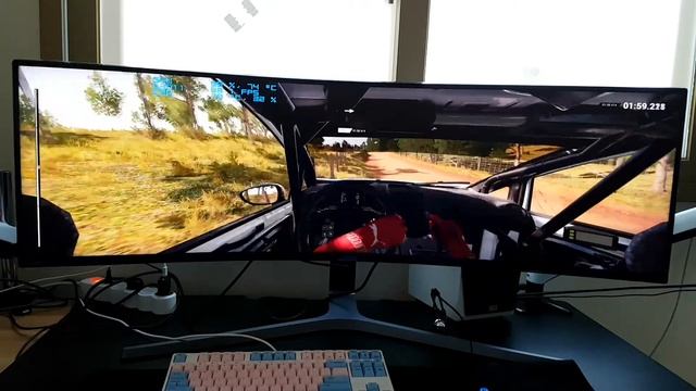 C49HG90 더트랠리4 (Racing game, 3840*1080. 32:9) Play смотреть онлайн