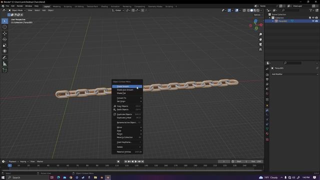 Make a Chain in TWO Minutes Using Curves (Blender Tutorial) смотреть онлайн