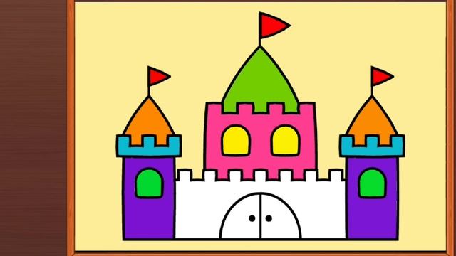 drawing practice for kids||learn how to draw princess castle ? смотреть онлайн