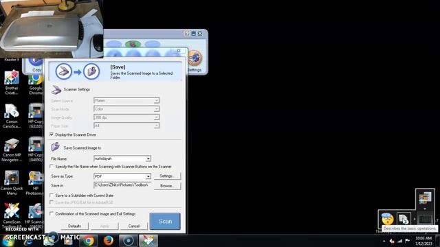 TEST SCANNER CANONSCAN 4400F - TOKOPEDIA - NURHIDAYAH