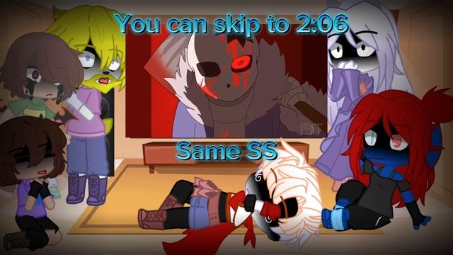 Undertale react to Horror sans part 1//Gacha club смотреть онлайн