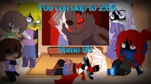 Undertale react to Horror sans part 1//Gacha club