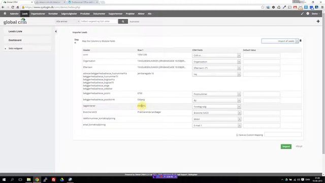 Import af data i global crm смотреть онлайн