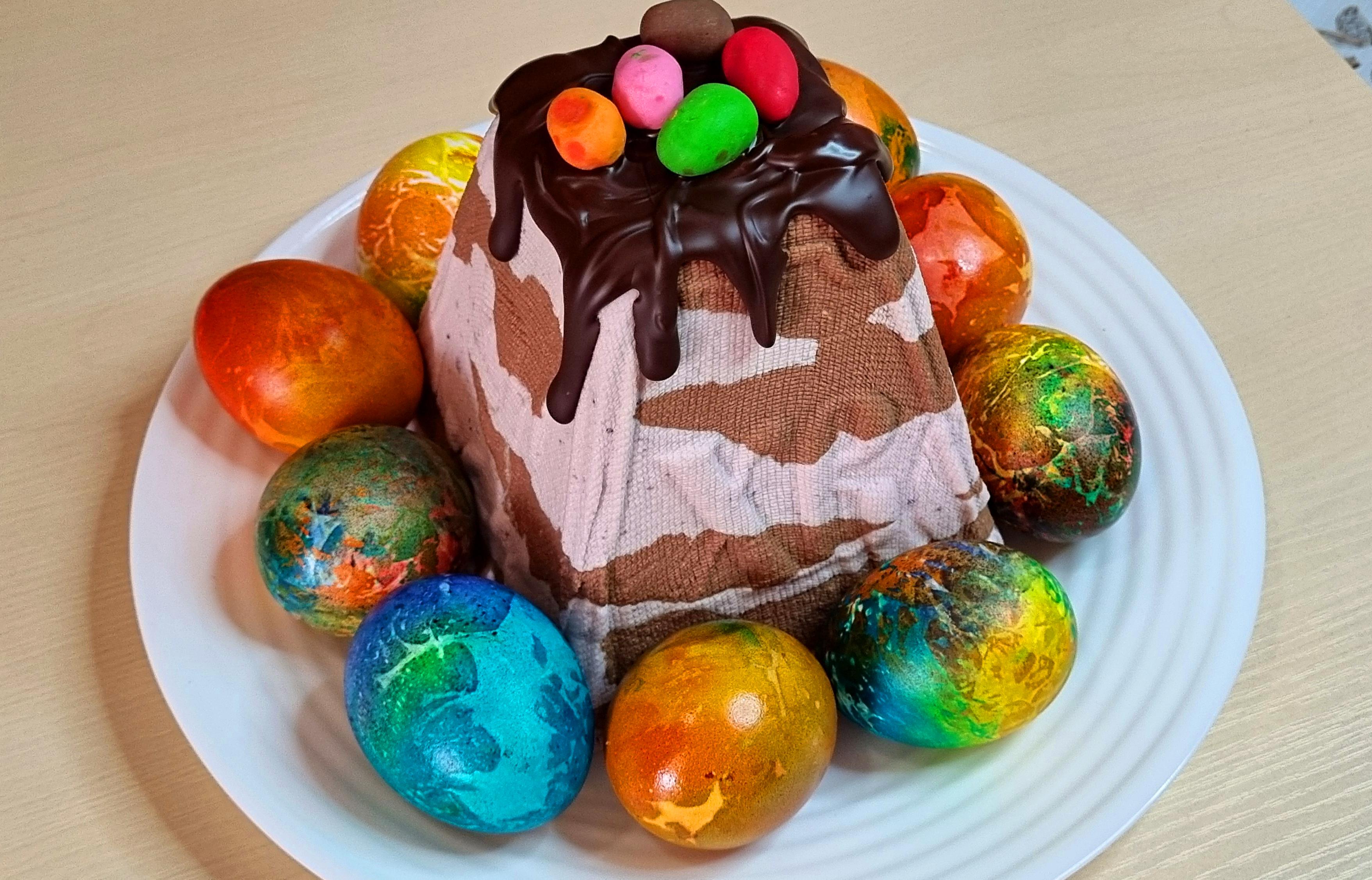 ТВОРОЖНАЯ МРАМОРНАЯ ПАСХА. ЧЕРНИКА - ШОКОЛАД. смотреть онлайн