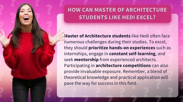 How Can Master of Architecture Students Like Hedi Excel? смотреть онлайн