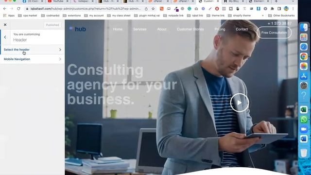 Hub Responsive MultiPurpose WordPress Theme customize смотреть онлайн
