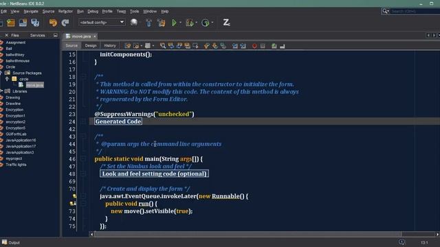 Java GUI - برنامج الدائرة الشقية المتحركة смотреть онлайн