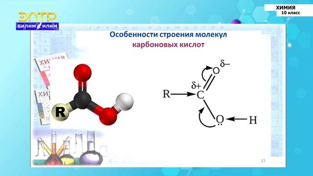 10-класс | Химия | Строение и получение карбоновых кислот. Гомологический ряд и номенклатура смотреть онлайн
