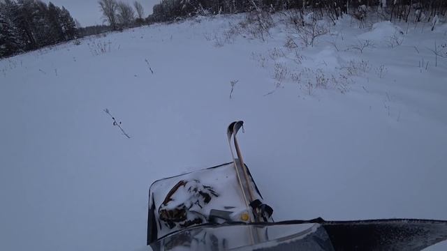 Мототолкач-Ураган, тону в глубоком снегу , зимняя охота! смотреть онлайн