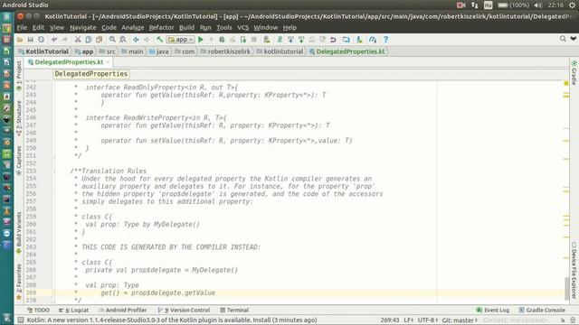 Android Kotlin Tutorial #116 - Delegated Properties - Translation Rules смотреть онлайн