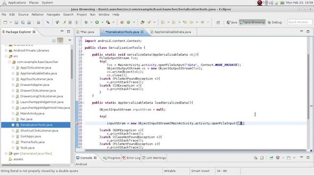 SERIES 14 - 3; How to Create your own Android Launcher | Serialization смотреть онлайн