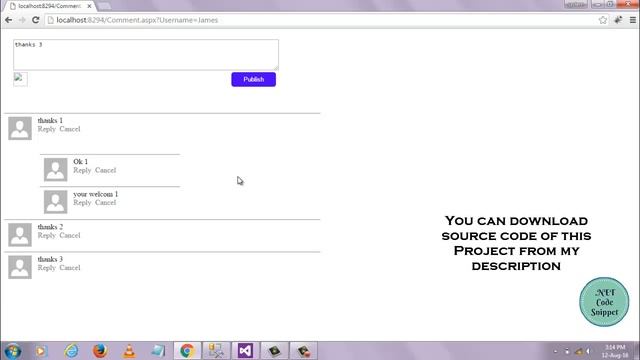 Facebook Comment System Design for Asp.net смотреть онлайн