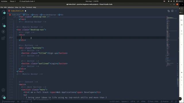 Part #2 Build and Deploy Responsive Portfolio using HTML & CSS | # 3 - Fully Responsive Screen смотреть онлайн