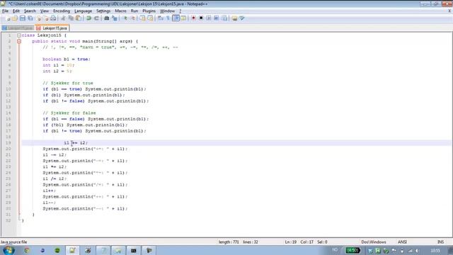 Java-programmering 15- Mer om operatorer смотреть онлайн