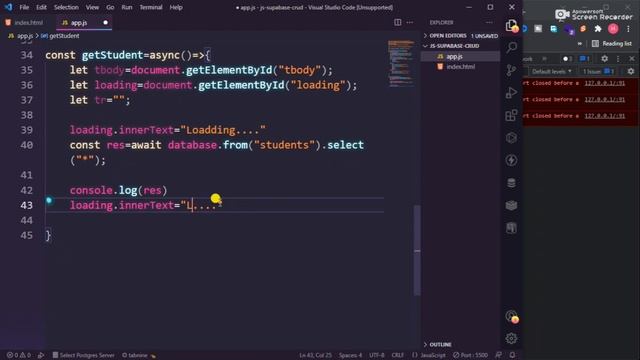building to deploy vanilla javascript and supabase crud in one video ??? смотреть онлайн